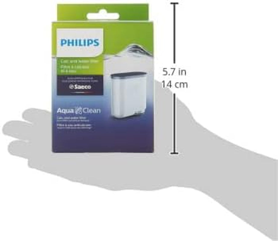 Philips Kitchen Appliances Philips Aquaclean Original Calc and Water Filter, No Descaling up to 5,000 Cups, Reduces Formation of Limescale, 1 Aquaclean Filter, (CA6903/10)